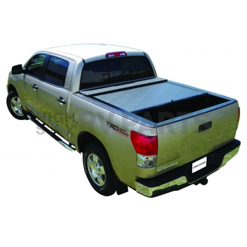 Roll-N-Lock Tonneau Cover Soft Manual Retractable Black Matte Vinyl - LG570M
