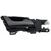 Help! By Dorman Interior Door Handle - Plastic Black Housing With Silver Lever Single - 81881