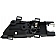 Help! By Dorman Interior Door Handle - Plastic Black Housing With Silver Lever Single - 81881