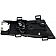 Help! By Dorman Interior Door Handle - Plastic Black Housing With Silver Lever Single - 81888