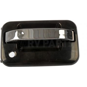 Help! By Dorman Exterior Door Handle - Plastic Silver Insert With Black Trim Single - 80200