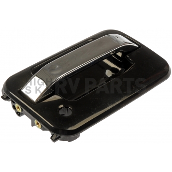 Help! By Dorman Exterior Door Handle - Plastic Silver Insert With Black Trim Single - 80200-2