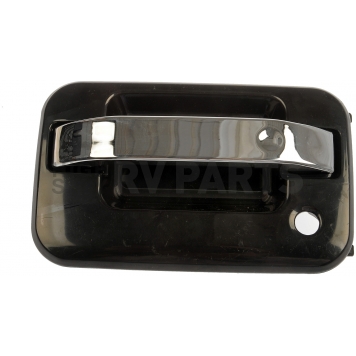 Help! By Dorman Exterior Door Handle - Plastic Silver Insert With Black Trim Single - 80201