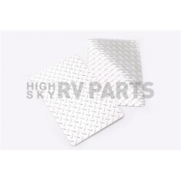 Lund International Mud Flap Silver Aluminum Set Of 2 - 910MF