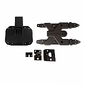 Rugged Ridge Spare Tire Carrier Tailgate Mount Aluminum Black - 1154655
