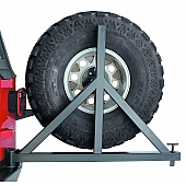 Warn Industries Spare Tire Carrier Steel Bumper Mount Silver - 74299