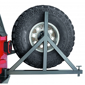 Warn Industries Spare Tire Carrier Steel Bumper Mount Silver - 74299