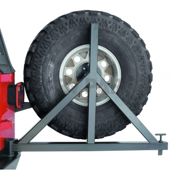 Warn Industries Spare Tire Carrier Steel Bumper Mount Silver - 74299