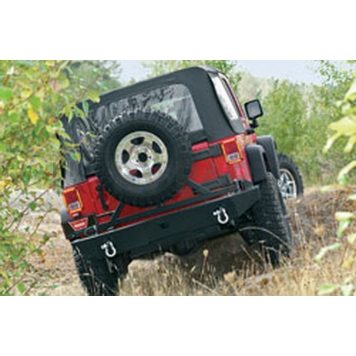 Warn Industries Spare Tire Carrier Steel Bumper Mount Silver - 74299-1