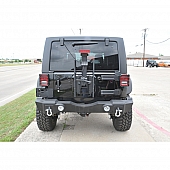 Black Mountain Spare Tire Carrier Black Tailgate Mount - BM13895