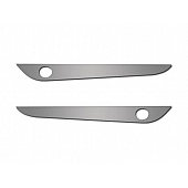 American Car Craft Door Panel Insert - Brushed Silver For Lower Half Door - 041019