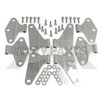 Crown Automotive Door Hinge - Half Body Stainless Steel Silver - RT34069