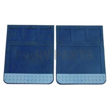 Go Industries Mud Flap - Black Rubber Set Of 2 - D70736SET