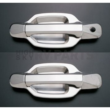 All Sales Exterior Door Handle -  Chrome Plated Aluminum Set Of 2 - 931C