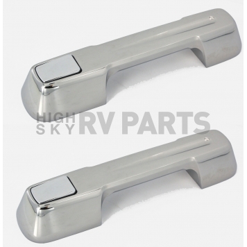 All Sales Exterior Door Handle -  Chrome Plated Aluminum Set Of 2 - 306C