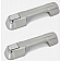 All Sales Exterior Door Handle -  Chrome Plated Aluminum Set Of 2 - 306C