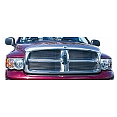 T-Rex Truck Products Grille Insert - Horizontal Bar Rectangular Polished Aluminum - 20460