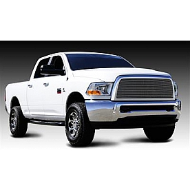 T-Rex Truck Products Grille Insert - Horizontal Bar Rectangular Polished Aluminum - 20451