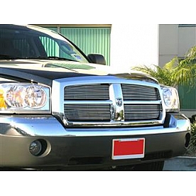 T-Rex Truck Products Grille Insert - Horizontal Bar Rectangular Polished Aluminum - 20421