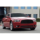 T-Rex Truck Products Grille Insert - Horizontal Bar Rectangular Black Powder Coated Aluminum - 20442B