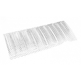 Rugged Ridge Grille Insert - Mesh Rectangular Chrome Plated Stainless Steel - 1140121