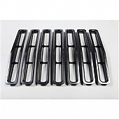 Rugged Ridge Grille Insert - Bar Rectangular Black Plastic - 1130604