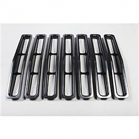 Rugged Ridge Grille Insert - Bar Rectangular Black Plastic - 1130604