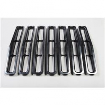 Rugged Ridge Grille Insert - Bar Rectangular Black Plastic - 1130604