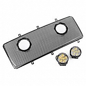 Rugged Ridge Grille Insert - Honey Comb Rectangular Black Painted Steel - 1203413