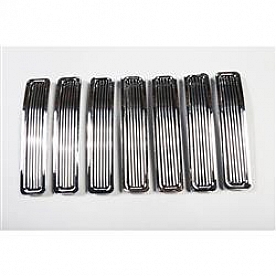 Rugged Ridge Grille Insert - Bar Rectangular Chrome Plated Aluminum - 1140102