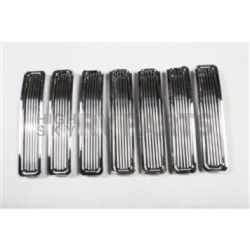Rugged Ridge Grille Insert - Bar Rectangular Chrome Plated Aluminum - 1140102