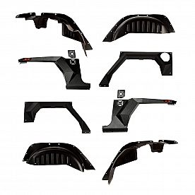 Rugged Ridge Fender Black Steel Powder Coated Set Of 4 - 1161505