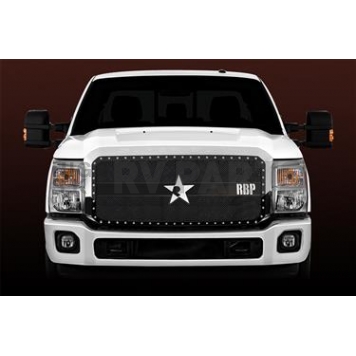 RBP (Rolling Big Power) Grille Insert - Black Powder Coated  Rectangular - 951564