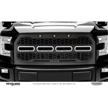 T-Rex Truck Products Grille Insert - Honeycomb Rectangular Black Powder Coated Steel - 6515751-1
