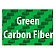 American Car Craft Exterior Mirror Trim Ring Stainless Steel Green Carbon Fiber - 052031GRN