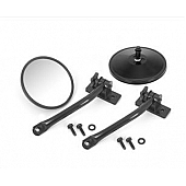 Rugged Ridge Exterior Mirror Relocation Bracket Powder Coated Black Steel Set Of 2 - 1102510
