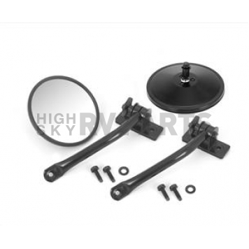 Rugged Ridge Exterior Mirror Relocation Bracket Powder Coated Black Steel Set Of 2 - 1102510