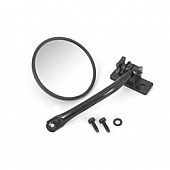 Rugged Ridge Exterior Mirror Relocation Bracket Powder Coated Black Steel Single - 1102511