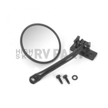 Rugged Ridge Exterior Mirror Relocation Bracket Powder Coated Black Steel Single - 1102511