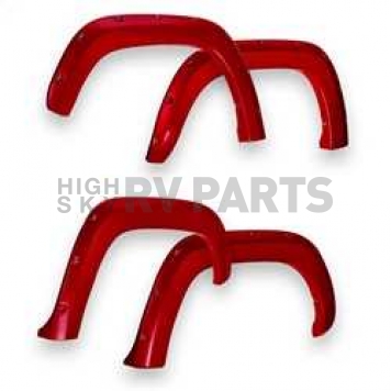 EGR Fender Flare - Flame Red - Vehicle Color Code PR4 ABS Plastic Primered Set Of 4 - 792854PR4