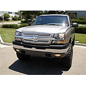 T-Rex Truck Products Grille Insert - Mesh Rectangular Polished Stainless Steel - 54100