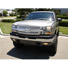 T-Rex Truck Products Grille Insert - Mesh Rectangular Polished Stainless Steel - 54100