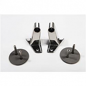 Rugged Ridge Exterior Mirror Relocation Bracket Polished Silver Stainless Steel Set Of 2 - 1102604