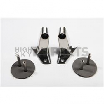 Rugged Ridge Exterior Mirror Relocation Bracket Polished Silver Stainless Steel Set Of 2 - 1102604