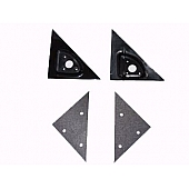 Street Scene Exterior Mirror Bracket Black ABS Plastic Set Of 2 - 95013210