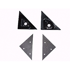 Street Scene Exterior Mirror Bracket Black ABS Plastic Set Of 2 - 95013210