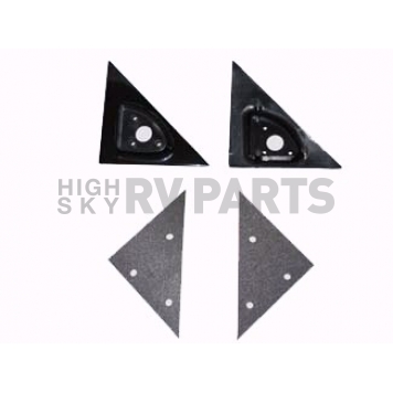 Street Scene Exterior Mirror Bracket Black ABS Plastic Set Of 2 - 95013210