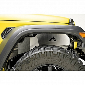 Paramount Automotive Fender Well Liner Aluminum Silver - Front Passenger Side - 518403