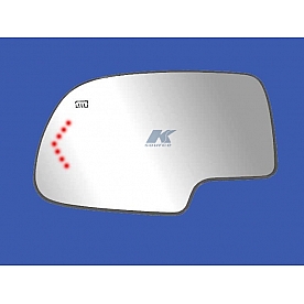K-Source Exterior Mirror Glass OEM Power Single - 44058