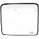 Help! By Dorman Exterior Mirror Glass Rectangular Power Single - 56297